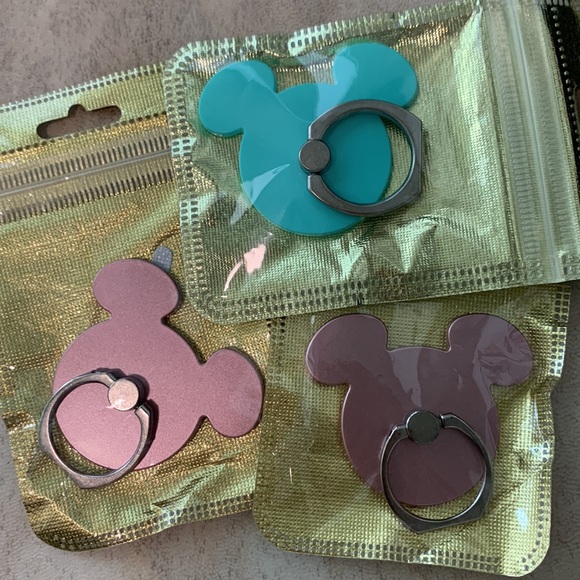 [3 for $6] Mickey Mouse Phone Finger Ring - Picture 2 of 7